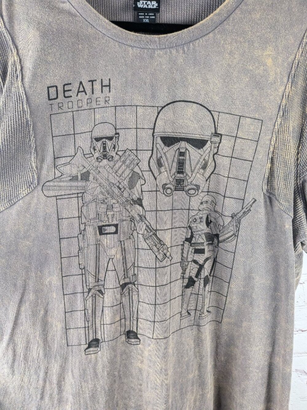 Star Wars Death Trooper Waffle Knit Graphic Tee XXL - Picture 2 of 7